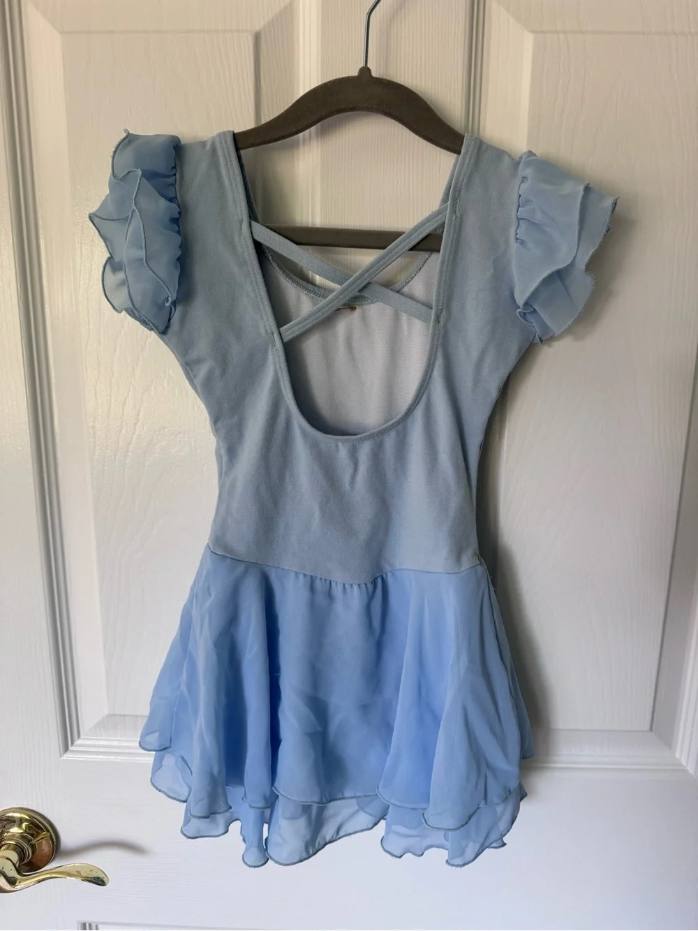 Light Blue Girls' Dance Costume Dress